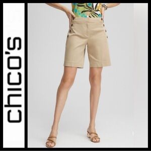 NWT Chico's Sailor Button Shorts
